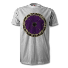 Load image into Gallery viewer, "Remembering the Animals 365 Days " Purple Poppy T Shirt