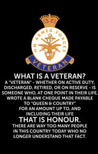 Load image into Gallery viewer, Veteran Honour Hoodie NEW