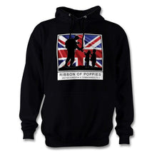 Load image into Gallery viewer, Ribbon Of Poppies UK &amp; Commonwealth Hoodie