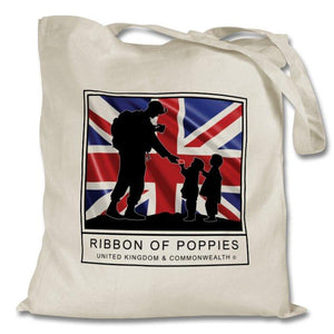 "Ribbon of Poppies UK & Commonwealth" - Shopping bag