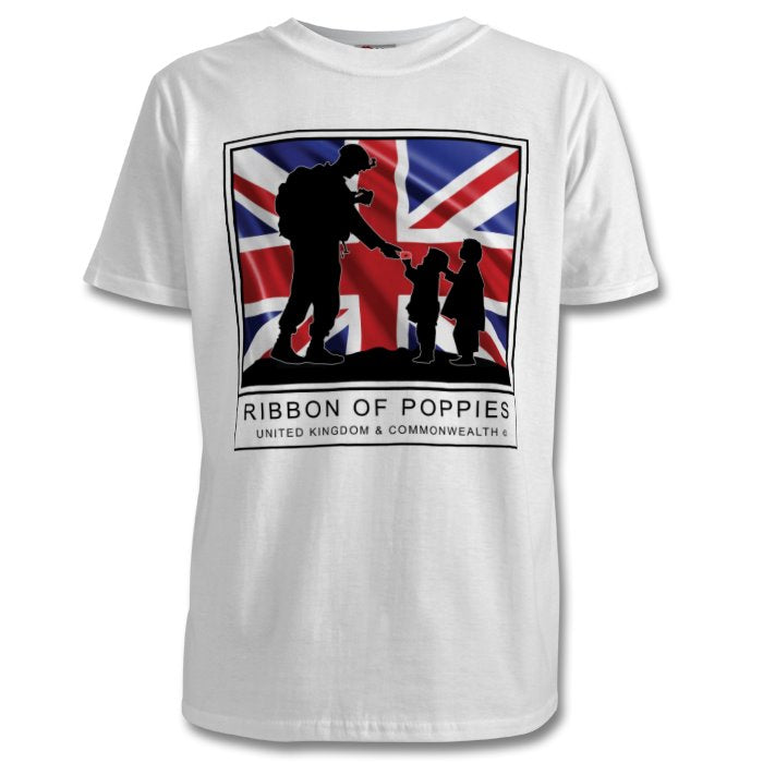 Ribbon Of Poppies UK & Commonwealth - KIDS T-Shirts