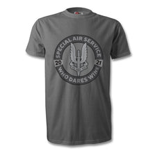 Load image into Gallery viewer, SAS &quot;Who Dares Wins&quot; 2021 80th Anniversary Tshirt Black