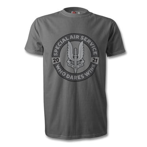 SAS "Who Dares Wins" 2021 80th Anniversary Tshirt Black