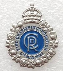 Kings Coronation lapel badge