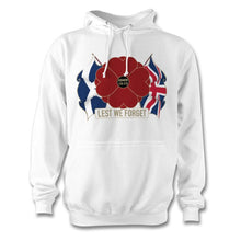 Load image into Gallery viewer, Scottish &amp; British  &quot;Lest We Forget&quot; Hoodie