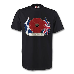 Scottish & British - "Lest We Forget" tshirt
