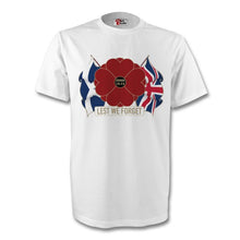 Load image into Gallery viewer, Scottish &amp; British - &quot;Lest We Forget&quot; tshirt